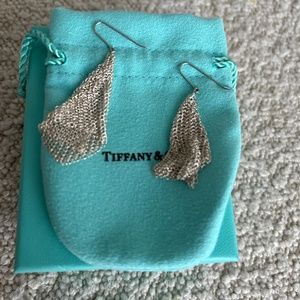 Tiffany Elsa Peretti mesh scarf earrings